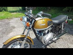 1972 TRIUMPH BONNEVILLE T120V FIVE SPEED UK BIKE FOR SALE. WALK ROUND AND START UP