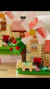 Lego Nhà cối xay gió mái hồng 🌀🏡🌾
