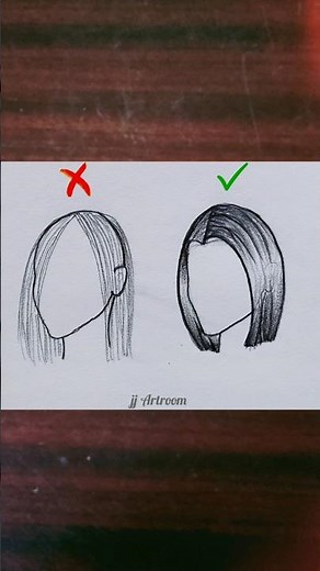 How to draw hair easily😱🤔#art #drawing #tutorial #shorts #youtubeshorts