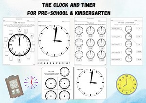 38 Pages the Clock Timer Worksheet, School Tracing, Clock Learning Worksheet, Learning Clock, Printable Clock, Analog Clock, Learning Time - Etsy Canada