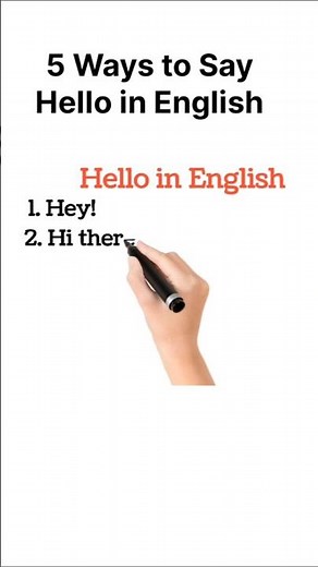5 Smart Ways to Say "Hello" in English 💬 #Shorts #spokenenglish