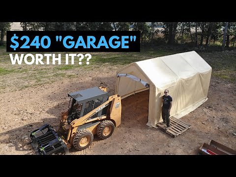 Harbor Freight Portable Garage | Install & Review!