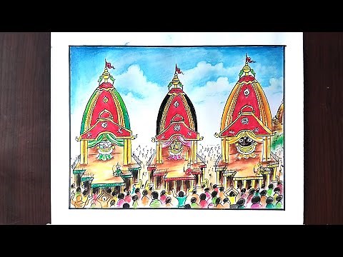How to Draw Ratha Yatra | Rath Yatra Festival Drawing | Step by step RATH YATRA drawing