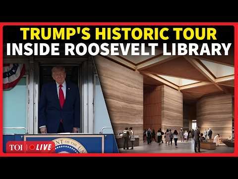 Trump LIVE | US President Tours Newly Built Theodore Roosevelt Library In North Dakota | Watch