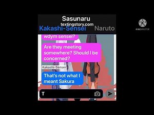Sasunaru texting story(music isnt mine)