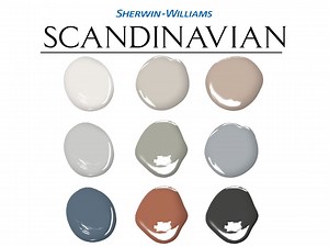 Sherwin Williams Scandinavian Paint Palette: Interior Color Scheme, Scandinavian Comfort Colors (digital Download) - Etsy