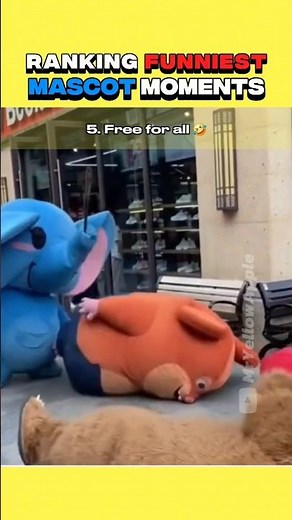 RANKING FUNNIEST Mascot Moments | Number 3 was simply hilarious #ranking #shorts