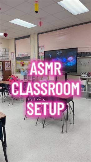 Morning Routine ASMR: Classroom Setup with a Teacher