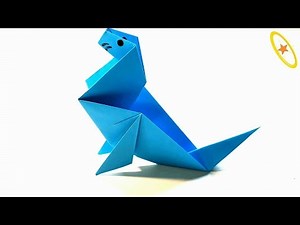 Origami Tutorial - How to fold an Easy Origami Sea Lion (Seal)