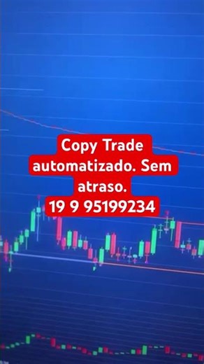 Copy Trade automatizado. Sem atraso.