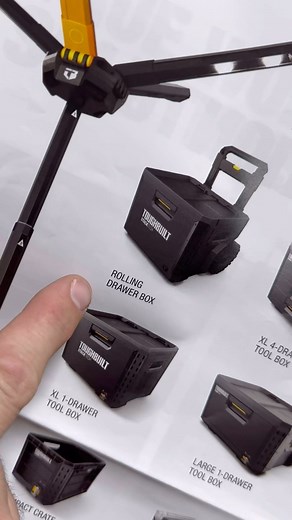 Travis Collins on Instagram: "StackTECH storage - available later this month. Drawers and more coming in Spring and Summer 2024 launches. ToughBuilt is really coming out swinging in the pro storage game. What do you think? October launch products: Tool Box Large Tool Box Rolling Tool Box Compact Tool Box Organizer Tool Box Compact Low Profile Organizer Tote Crate Over 100+ products available in StackTECH before the end of 2024! 7 different drawer tool boxes! Something for everyone's needs. IP65 