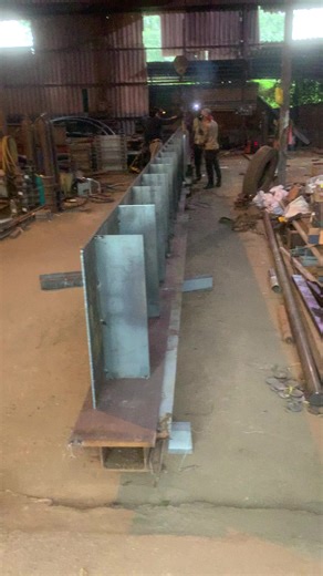 Đã lên hình kết cấu thép cẩu trục dầm đơn 5t 20m #cautruc #congtruc #nhakho #nhaxuong