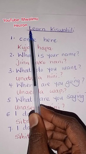 Learn Kiswahili Speaking with Godwin the Newsman on TikTok