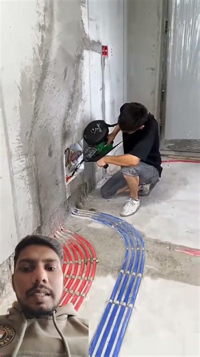 wiring karne ka naya jugaad 👍👍👍👍👍👍👍👍👍👍👍👍 #electricia #construction #electric