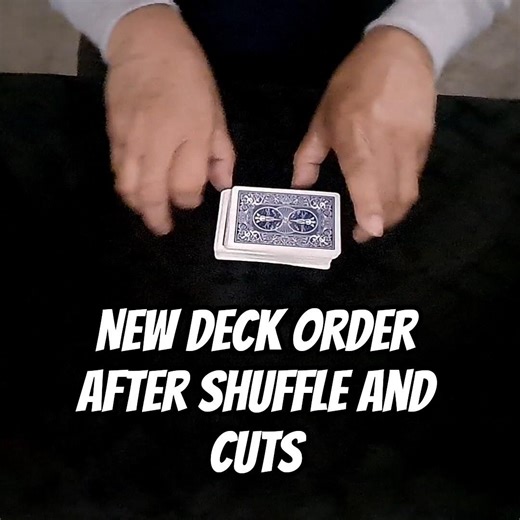 F21 Magic Trick 4390 - New Deck Order After Shuffle And Cuts #shorts #magic
