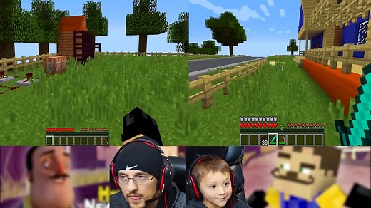 MINECRAFT HELLO NEIGHBOR & HIS BROTHER FIGHT 4 Basement Key -FGTEEV Scary Roleplay Games for Kids #2