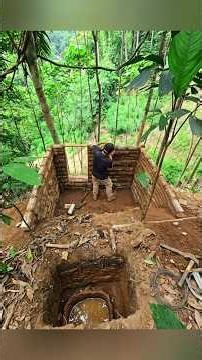 How to build a wilderness survival shelter using manual methods.#camping #bushcraft