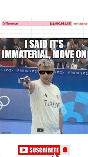 I said it's IMMATERIAL | #accounting #accountantlife #accountants #parody