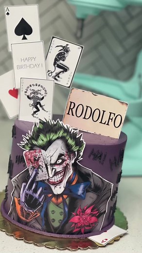 Joker Cake Decorating Tutorial