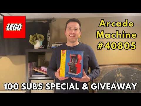 Lego Arcade Machine #40805 Build & Review (100 Subscriber Special & Giveaway!!!)