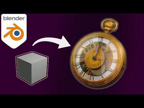 Stylized Pocket Watch Modeling in Blender | Vintage Clock 3D Tutorial