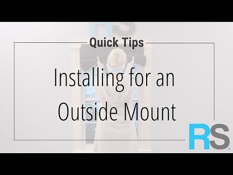 Installing for an Outside Mount | Redi Shade