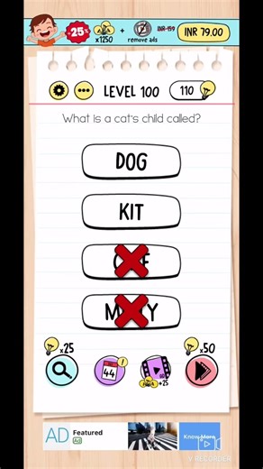 Level 100 braintest game