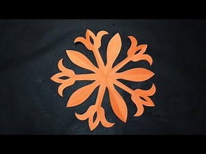 Paper cutting design-How to make simple paper cutting Design for decoration step by step-paper craft