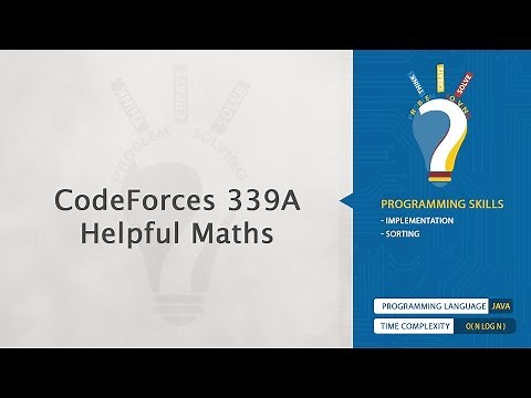 CodeForces 339A - Helpful Maths