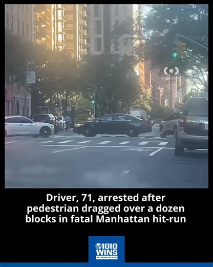 🚨 The 36-year-old pedestrian was “lodged beneath the undercarriage of the vehicle and dragged until being dislodged” at the lower level of the Queensboro Bridge—more than a dozen blocks south of the initial crash scene at East 72nd Street and York Avenue, police said. | 1010 WINS