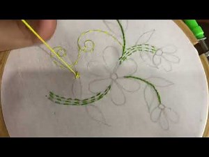 Kantha Embroidery Work 🧵 | Basic Embroidery For Beginners