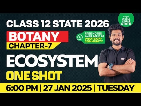 🔴 One Shot🔥 Ecosystem | Chapter 7 | Class 12 Botany | Shine Sir | Xylem State 11 & 12 Tamil