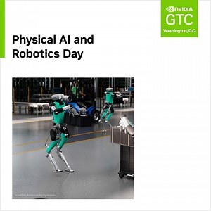 Ready for a full day of physical AI and robotics at #NVIDIAGTC? Join us in Washington, D.C. on October 29 for an incredible lineup of expert-led sessions and trainings. 🔗 Explore the full schedule: https://nvda.ws/4nyqNSa | NVIDIA Robotics