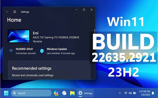 【2024 新年首推】微软正式发布 Windows 11 23H2 最新版 Build 22635.2921 (Beta) 系统更新！_哔哩哔哩_bilibili