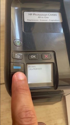 Como destravar impressora hp photosmart c4480 #hp #c4480