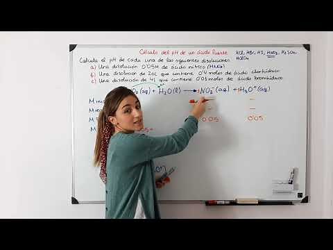 Cálculo del pH de un ácido fuerte