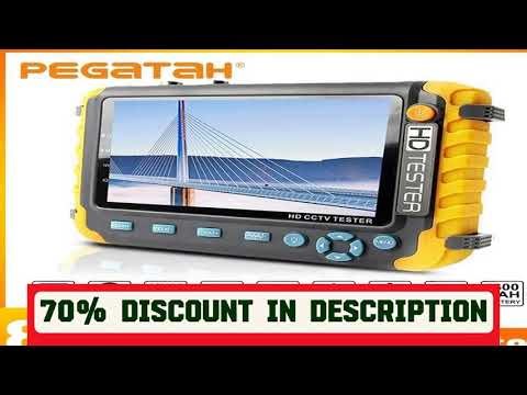 #PEGATAH 8MP 4 In 1 CCTV Tester 5 inch Camera Monitor 4K AHD/CVI/TVI CVBS Analog Camera Tester with