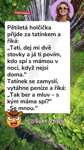 👧 Dítě ví všechno #vtipy #sranda #humor #komedie #smích #cesko #vtipnevidea #vtípky