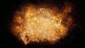 Realistic CG Fire Explosion. Close Up Blasts With Luma Channel. Fast...