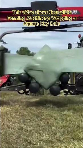 High-Speed Silage Wrapping in Action #FarmingLife #AgriculturalMachinery #ModernFarming #HayBale