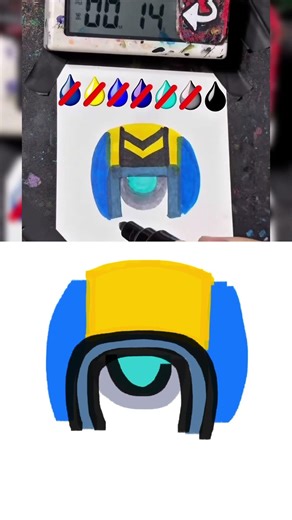 Drawing Stu (BrawlStars) in 40Sec (Remake by xunyu) #art #tiktok #trending #shorts #MillkunTV