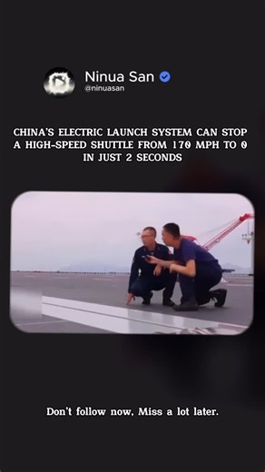 Ninua San on Instagram: "China’s Type 003 Fujian aircraft carrier is equipped with a cutting-edge electromagnetic launch system designed to launch and recover aircraft with exceptional speed and precision. By moving away from traditional steam catapults, this system delivers smoother acceleration, finer control over launch forces, and improved overall efficiency—representing a significant technological step forward for China’s naval aviation and carrier-based operations."