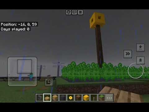 Tornado warning in south Pontiac Illinois 2T22 and lightning strikes the tracks [Minecraft]