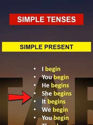 (to) BEGIN | Simple Present