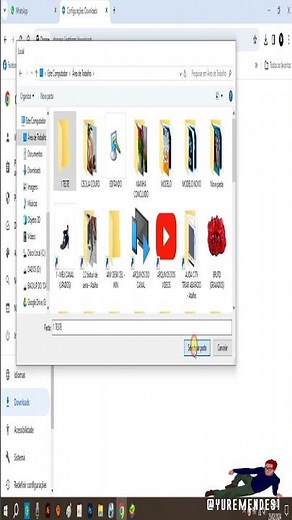 #shorts - GOOGLE CHROME - Alterar pasta padrão de DOWNLOADS - #googlechrome #download #pasta #baixar