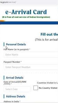 How to do E arrival Card - E arrival card -Arrival Card process