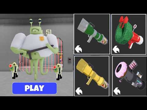 BARRY'S PRISON RUN! (OBBY) Alien Base Hard Use All 4 Zooka: Normal, Super, Doh & Chrismas Gameplay