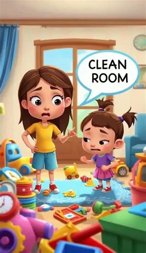 Mom vs 😂 Clean Your Room Challenge! #shorts