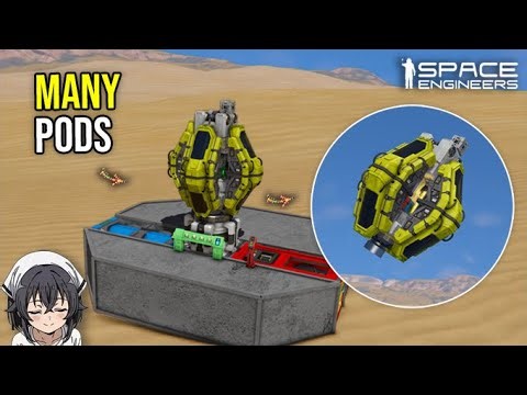 This Ultra Compact Cryo Pod Array has Many Features, Space Engineers