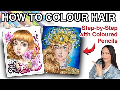 Beginners Guide to Colouring Hair with Coloured Pencils